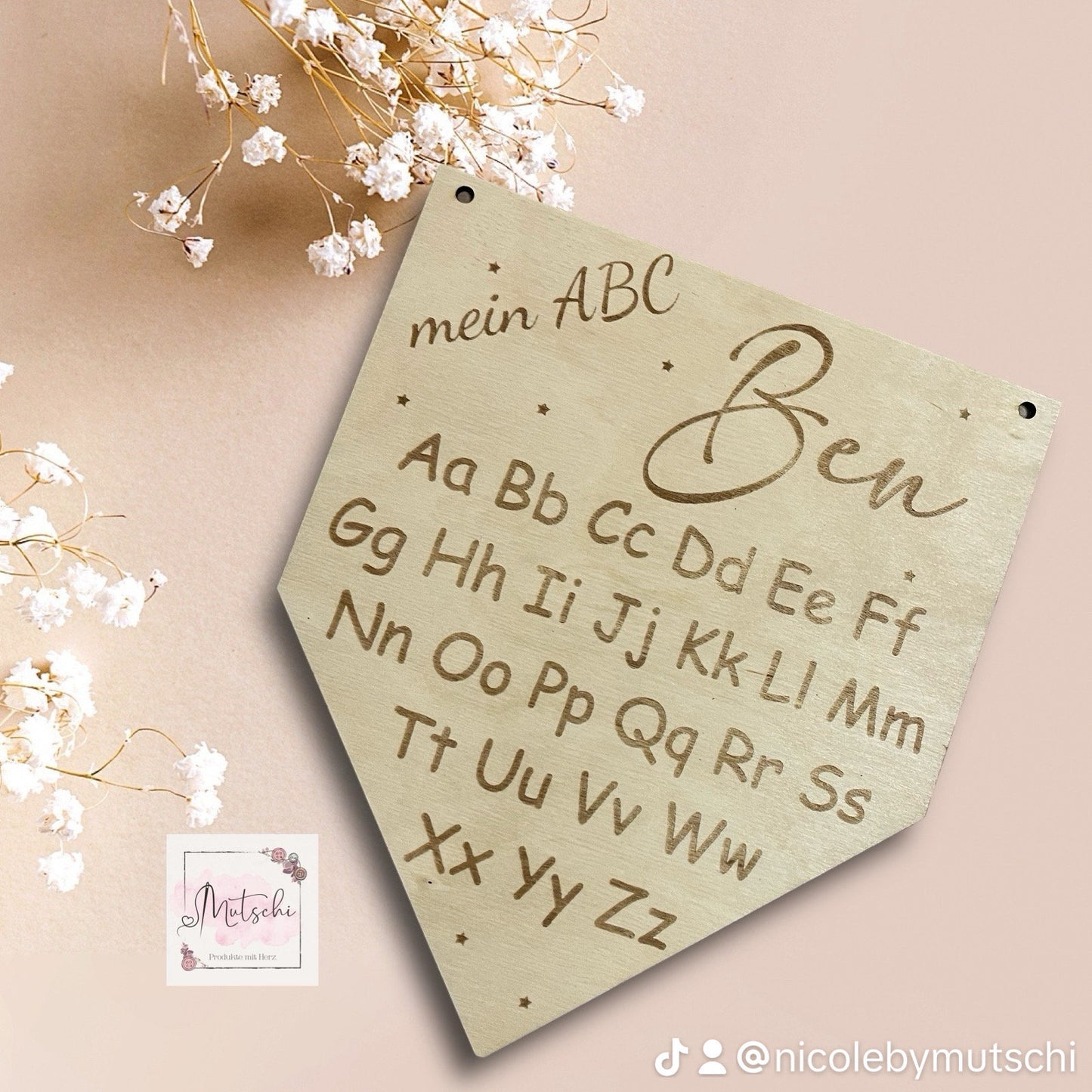 ABC Wimpel, Deko für das Kinderzimmer